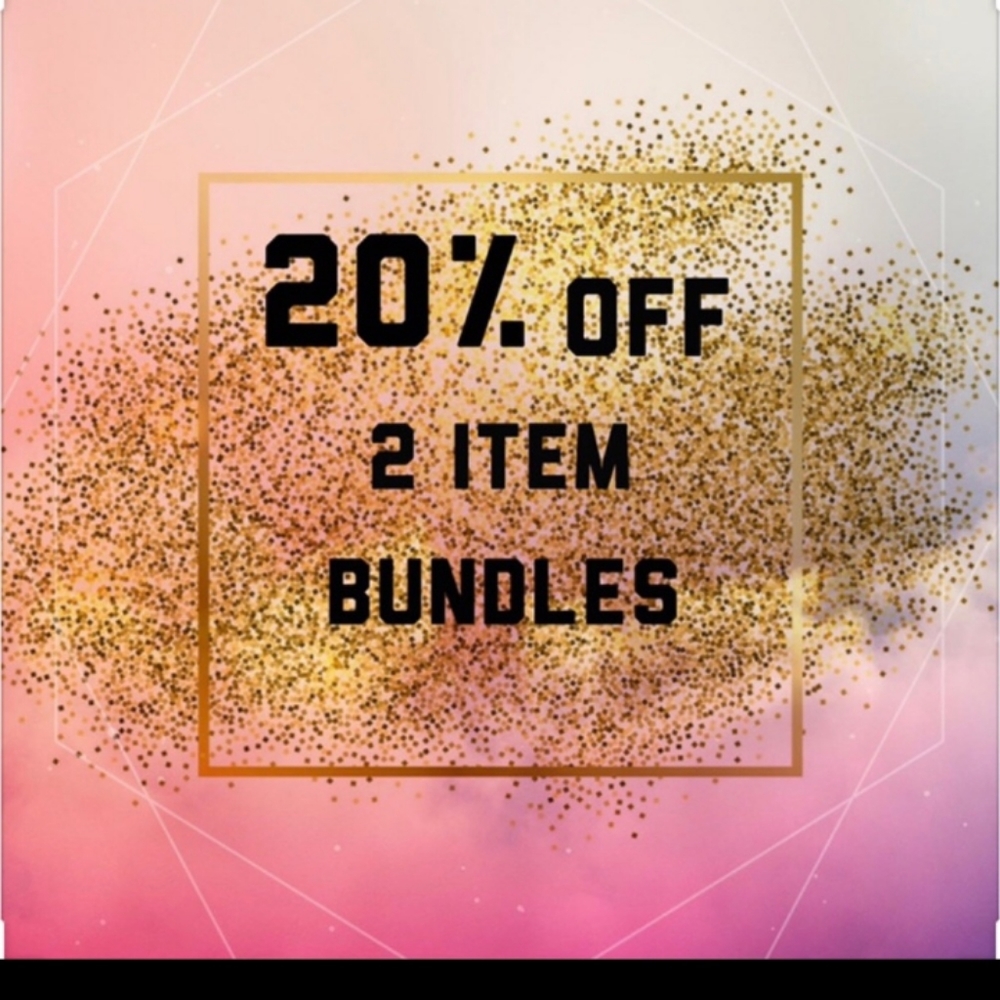 20% off all items when you bundle two or more.